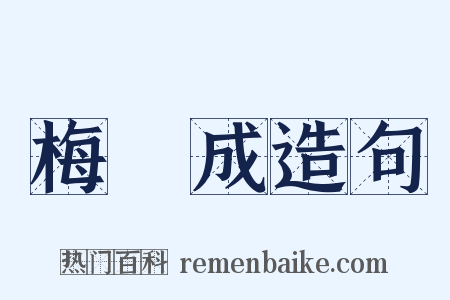 梅瑴成造句是什么意思的图片